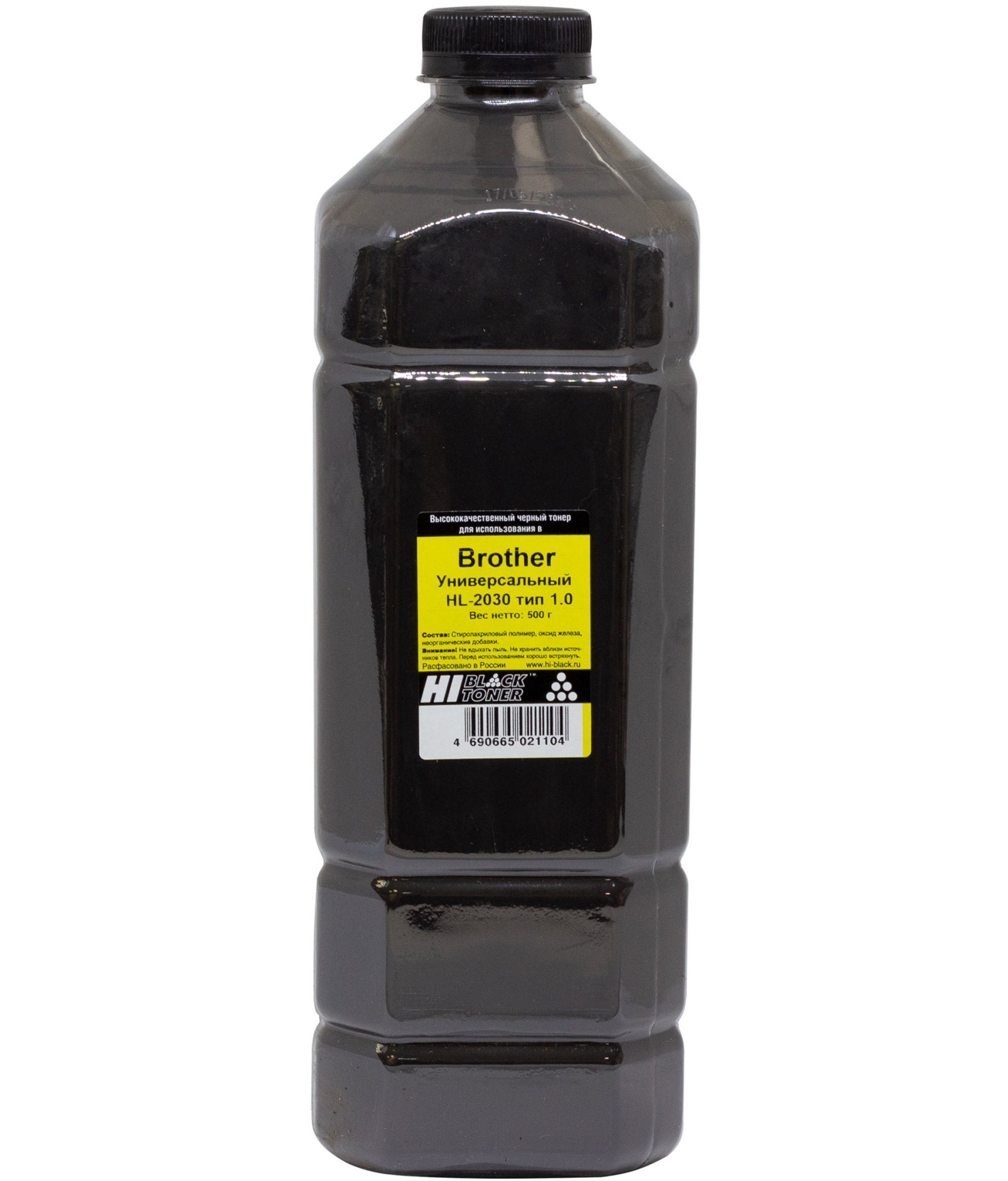 Тонер универсальный Hi-Black (TN-2075/ TN-2135) для Brother HL-2030, Тип 1.0, чёрный (500 гр.)