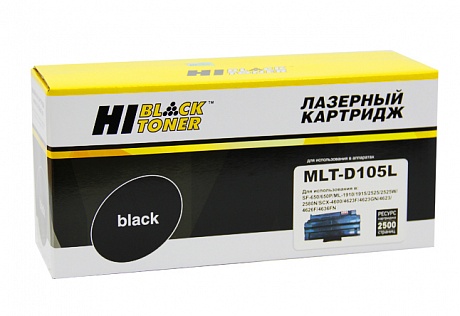 Картридж лазерный Hi-Black (HB-MLT-D105L) для Samsung ML-1910/ 1915/ 2525/ 2580N/ SCX-4600, чёрный (2500 стр.)