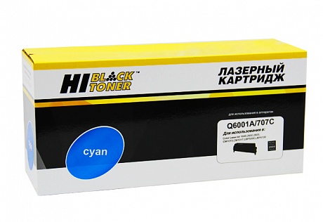 Картридж лазерный Hi-Black (HB-Q6001A) для HP CLJ 1600/ 2600/ 2605, голубой (2000 стр.)